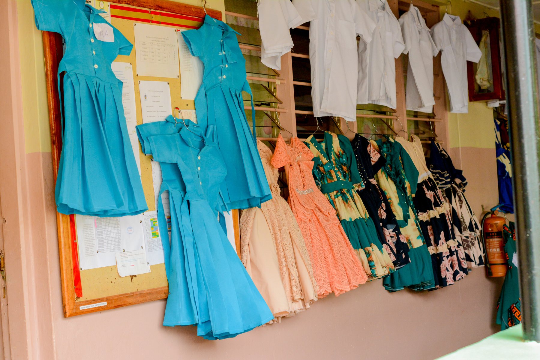 Student-made Clothing Display